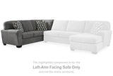 Birkdale Court Gray Left-Arm Facing Sofa from Ashley - Luna Furniture