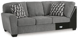 Birkdale Court Gray Left-Arm Facing Sofa from Ashley - Luna Furniture