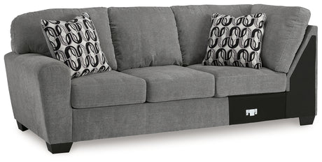 Birkdale Court Gray Left-Arm Facing Sofa from Ashley - Luna Furniture