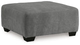 Birkdale Court Gray Oversized Accent Ottoman from Ashley - Luna Furniture