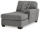 Birkdale Court Gray Right-Arm Facing Corner Chaise from Ashley - Luna Furniture