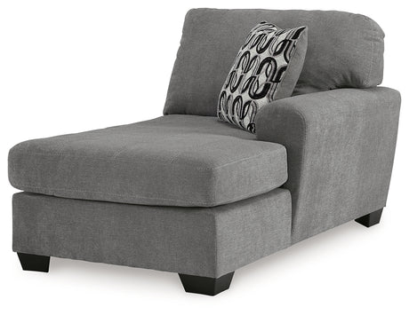 Birkdale Court Gray Right-Arm Facing Corner Chaise from Ashley - Luna Furniture