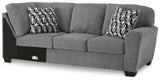 Birkdale Court Gray Right-Arm Facing Sofa from Ashley - Luna Furniture
