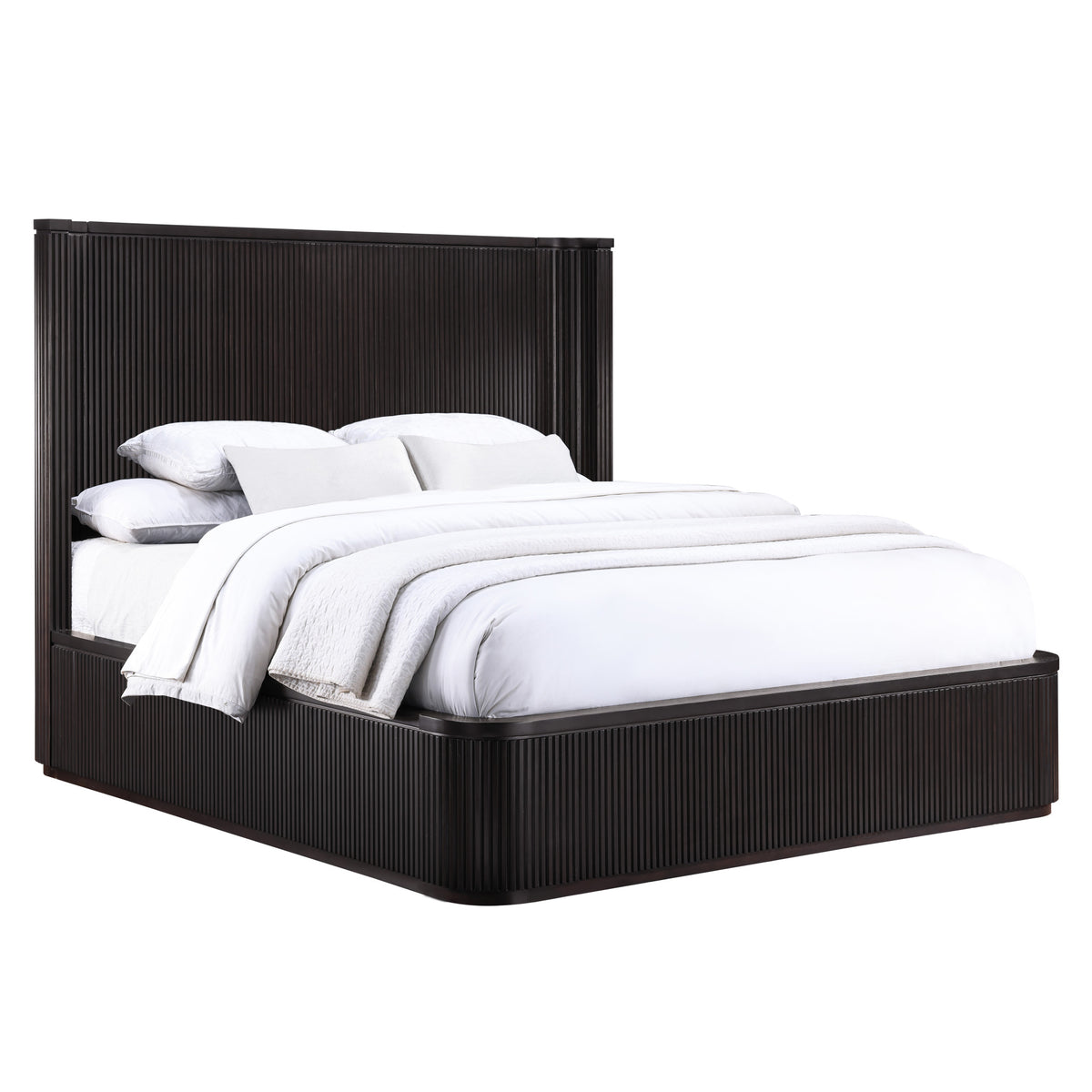 Henry Reeded King Bed, Espresso Finish from Steve Silver - Luna Furniture