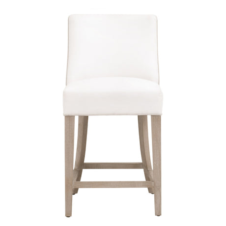 Duet Counter Stool in Livesmart Peyton-Pearl, Performance Bisque French Linen, Natural Gray Ash - 6491-CSUP.NG/LPPRL/BIS