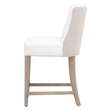 Duet Counter Stool in Livesmart Peyton-Pearl, Performance Bisque French Linen, Natural Gray Ash from Essentials For Living - Luna Furniture