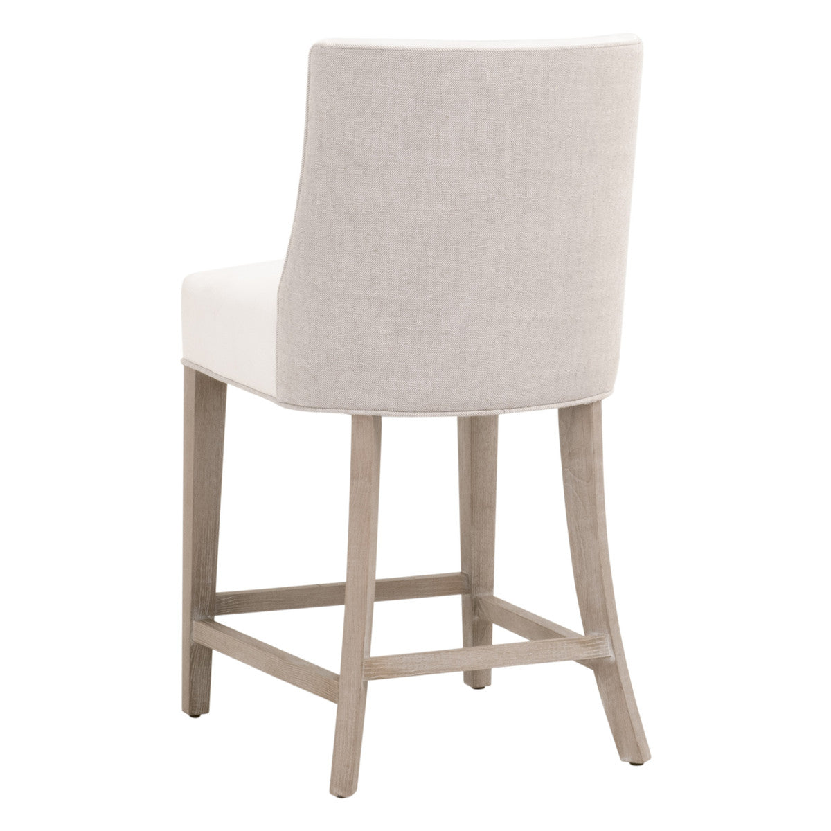 Duet Counter Stool in Livesmart Peyton-Pearl, Performance Bisque French Linen, Natural Gray Ash from Essentials For Living - Luna Furniture