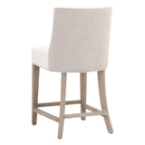 Duet Counter Stool in Livesmart Peyton-Pearl, Performance Bisque French Linen, Natural Gray Ash from Essentials For Living - Luna Furniture