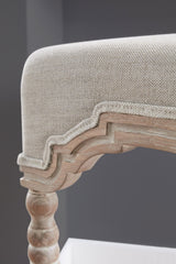 Rue Counter Stool in Performance Bisque French Linen, Natural Gray Ash from Essentials For Living - Luna Furniture