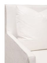 Harmony Arm Chair With Casters in Livesmart Peyton-Pearl, Performance Bisque French Linen from Essentials For Living - Luna Furniture