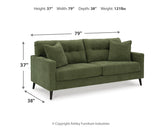 Bixler Olive Sofa, Loveseat and Chair from Ashley - Luna Furniture
