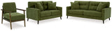 Bixler Olive Sofa, Loveseat and Chair from Ashley - Luna Furniture