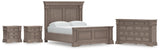 Blairhurst Light Grayish Brown California King Panel Bed with Dresser and 2 Nightstands from Ashley - Luna Furniture