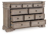 Blairhurst Light Grayish Brown California King Panel Bed with Dresser and 2 Nightstands from Ashley - Luna Furniture