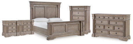 Blairhurst King Panel Bed, Dresser, Chest and 2 Nightstands from Ashley - Luna Furniture