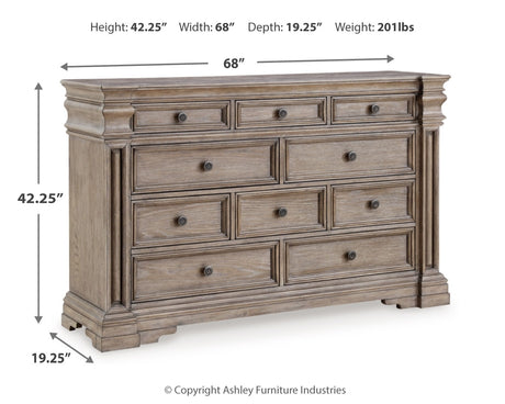 Blairhurst King Panel Bed, Dresser, Chest and 2 Nightstands from Ashley - Luna Furniture