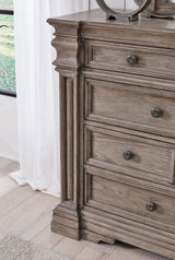 Blairhurst Light Grayish Brown Queen Panel Bed with Dresser and 2 Nightstands from Ashley - Luna Furniture