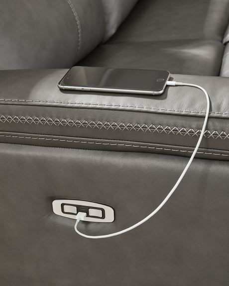 Bleckley Anchor 5-Piece Power Reclining Sectional from Ashley - Luna Furniture