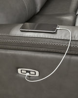 Bleckley Anchor 6-Piece Power Reclining Sectional from Ashley - Luna Furniture