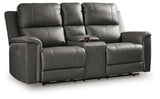 Bleckley Anchor Power Reclining Loveseat with Console from Ashley - Luna Furniture