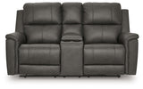 Bleckley Anchor Power Reclining Loveseat with Console from Ashley - Luna Furniture