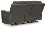 Bleckley Anchor Power Reclining Loveseat with Console from Ashley - Luna Furniture