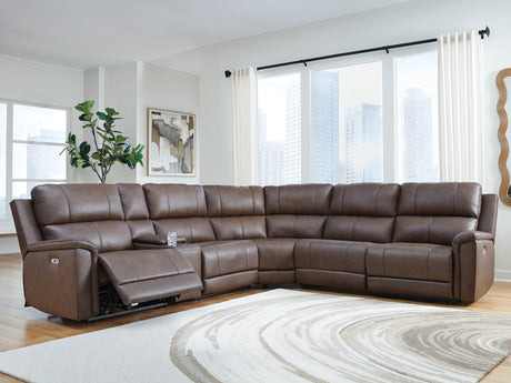 Bleckley Espresso 6-Piece Power Reclining Sectional from Ashley - Luna Furniture