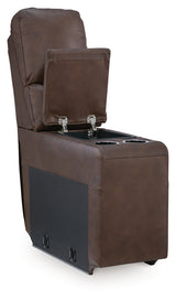 Bleckley Espresso Console with Storage from Ashley - Luna Furniture