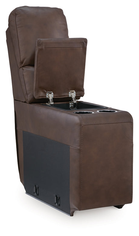 Bleckley Espresso Console with Storage from Ashley - Luna Furniture