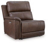 Bleckley Espresso Left-Arm Facing Power Recliner from Ashley - Luna Furniture