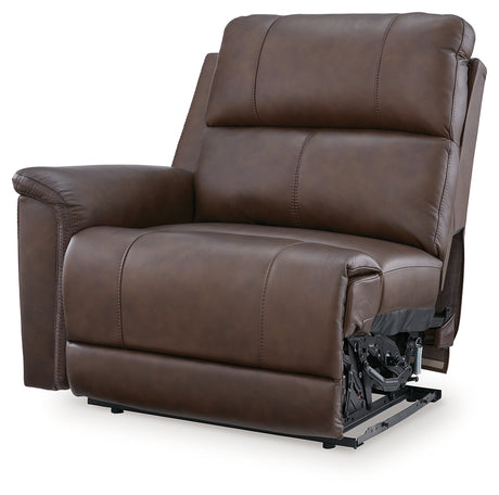 Bleckley Espresso Left-Arm Facing Power Recliner from Ashley - Luna Furniture