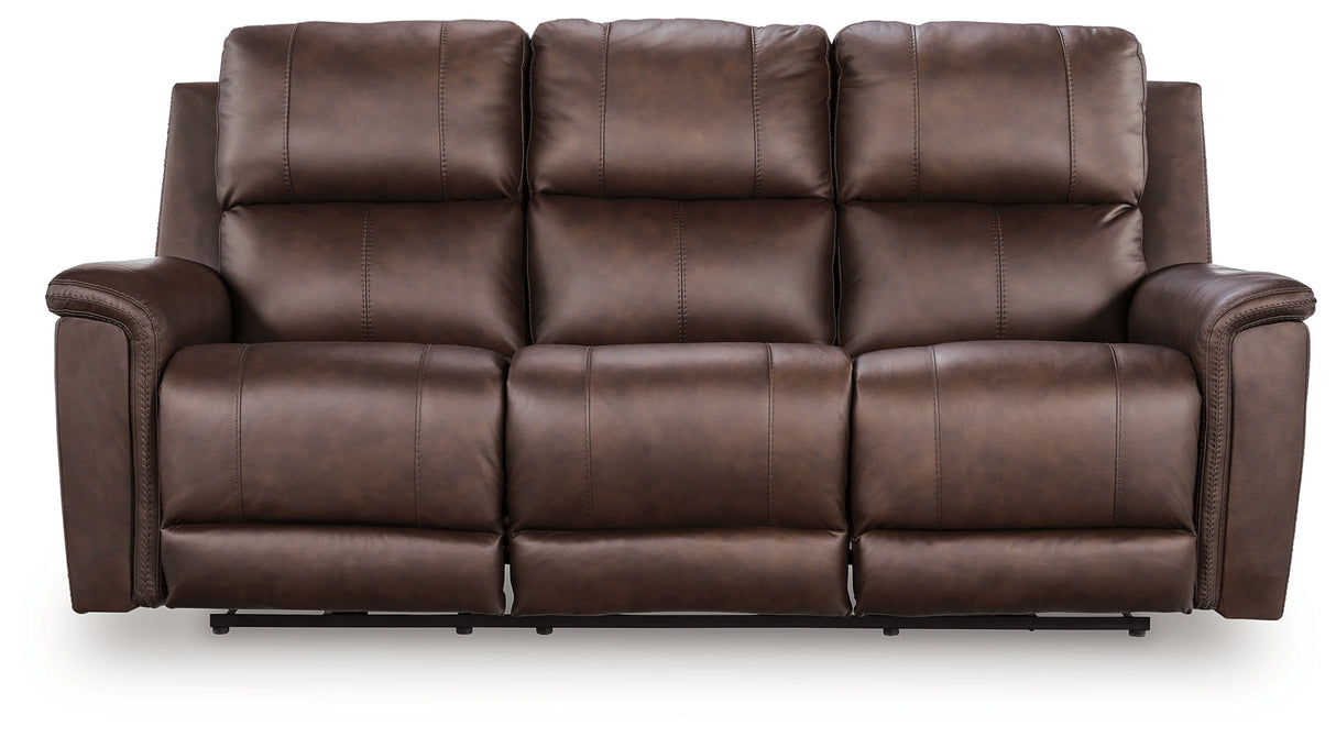 Bleckley Espresso Power Reclining Sofa from Ashley Furniture - Luna Furniture