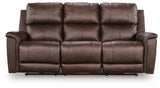 Bleckley Espresso Power Reclining Sofa from Ashley Furniture - Luna Furniture