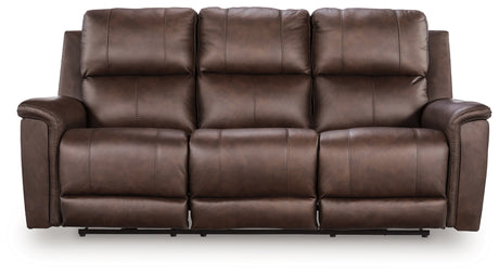 Bleckley Espresso Power Reclining Sofa from Ashley Furniture - Luna Furniture