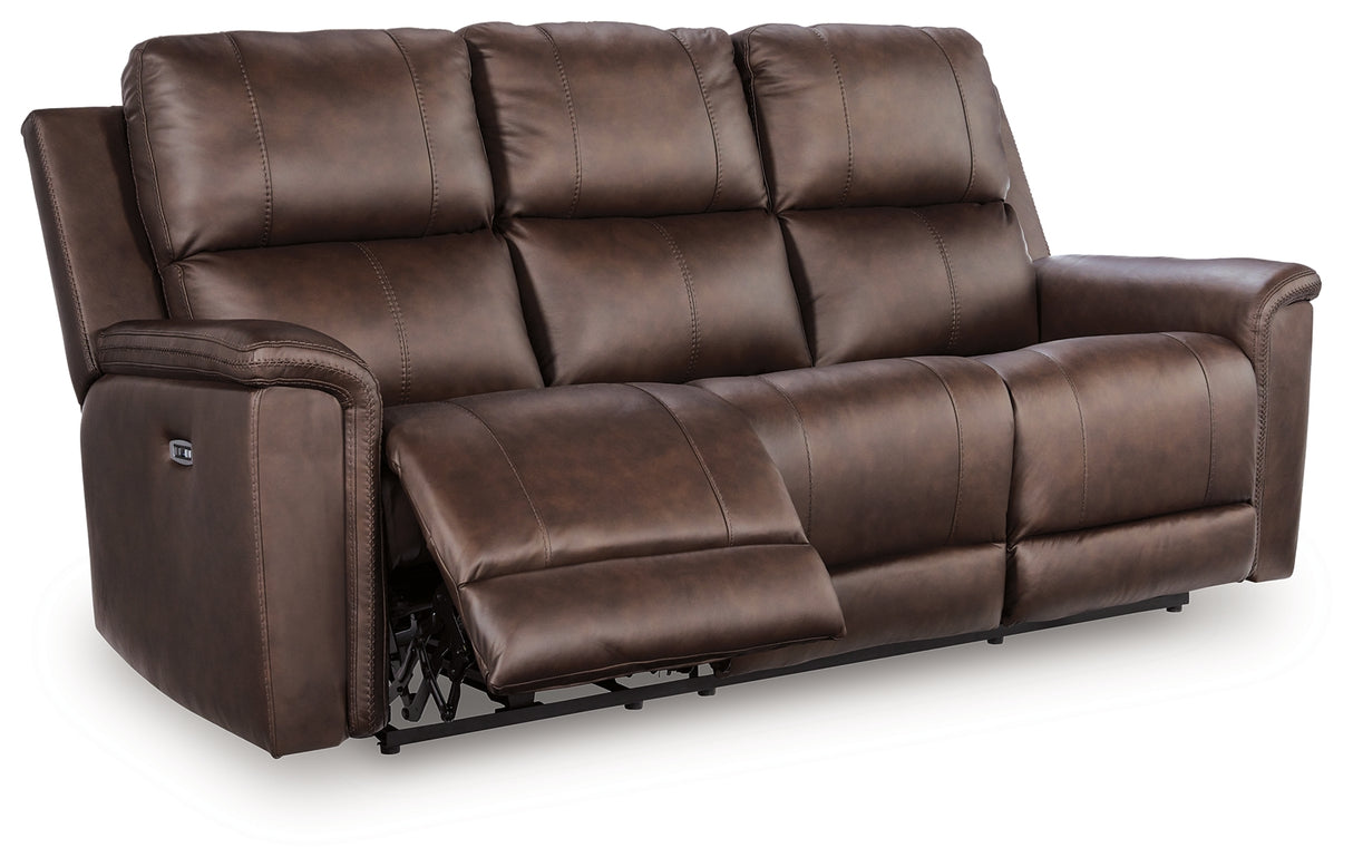 Bleckley Espresso Power Reclining Sofa from Ashley Furniture - Luna Furniture