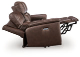 Bleckley Espresso Power Reclining Sofa from Ashley Furniture - Luna Furniture