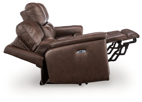 Bleckley Espresso Power Reclining Sofa from Ashley Furniture - Luna Furniture