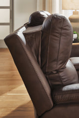 Bleckley Espresso Power Reclining Sofa from Ashley Furniture - Luna Furniture