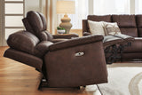 Bleckley Espresso Power Reclining Sofa from Ashley Furniture - Luna Furniture