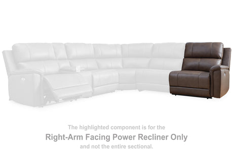 Bleckley Espresso Right-Arm Facing Power Recliner from Ashley - Luna Furniture