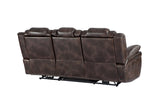 Oportuna Coffee Dual-Power Reclining Sofa w/Drop-Down Table from Steve Silver - Luna Furniture