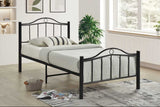 Max Black Metal Twin Platform Bed from Happy Homes - Luna Furniture