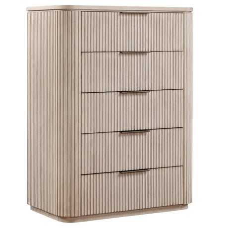 Henry Tan 5-Drawer Reeded Chest from Steve Silver - Luna Furniture