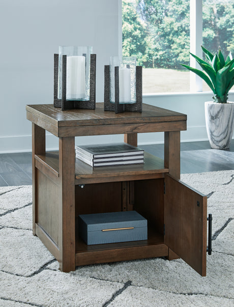 Boardernest Coffee Table with 1 End Table in Brown from Ashley - Luna Furniture