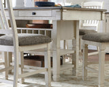 Bolanburg Antique White Counter Height Dining Table and 4 Barstools from Ashley - Luna Furniture