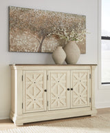 Bolanburg Dining Table and 10 Chairs with Storage in Antique White from Ashley - Luna Furniture