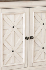 Bolanburg Dining Table and 10 Chairs with Storage in Antique White from Ashley - Luna Furniture