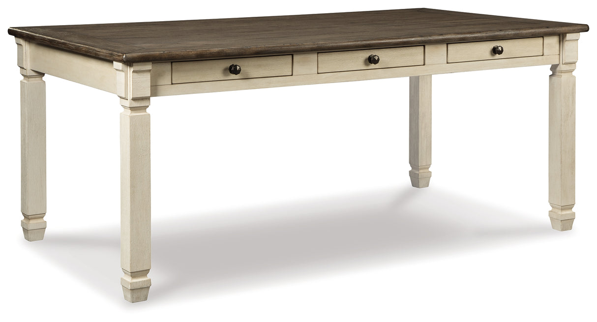 Bolanburg Dining Table and 4 Chairs and Bench in Two-tone from Ashley Furniture - Luna Furniture