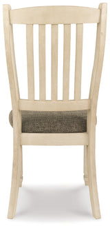 Bolanburg Dining Table and 4 Chairs and Bench in Two-tone from Ashley Furniture - Luna Furniture