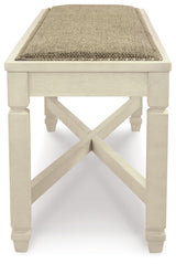 Bolanburg Two-tone Dining Table with 8 Chairs and Bench with Server and 2 Stools from Ashley - Luna Furniture